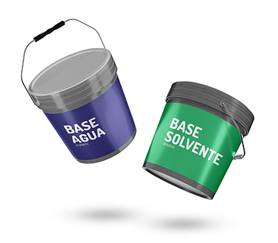 pinturas base solvente y base agua