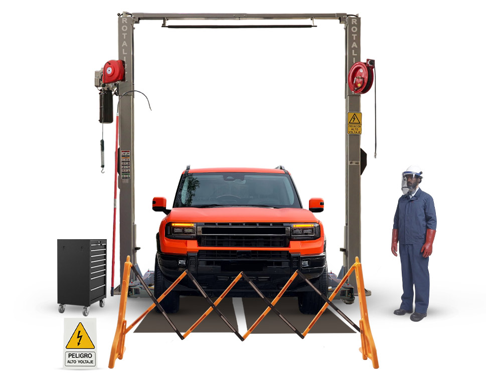 equipo-y-herramienta-aislada-para-autos-electricos